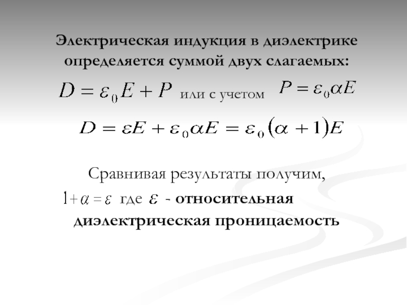 Вектор электрической индукции это