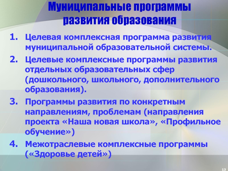 План комплексного развития муниципального образования