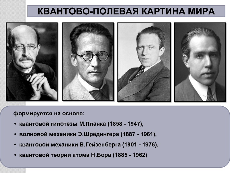 В результате этой научной революции основой картины мира стала квантовая механика