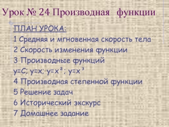 Производная функции