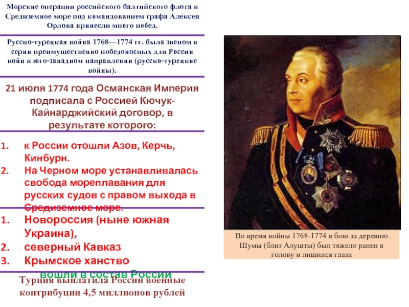 Реферат: Русско-турецкая война 1768 1774