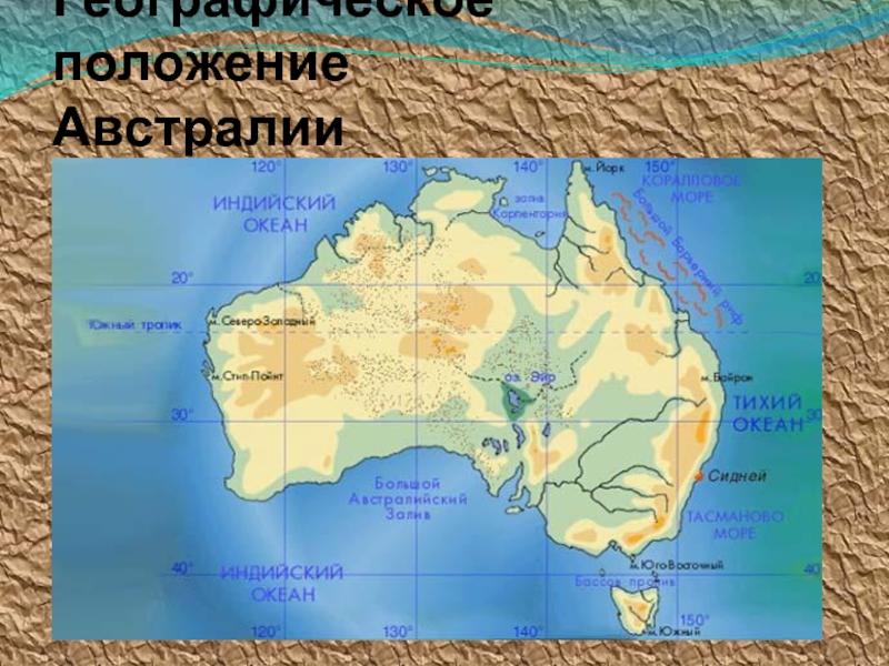 Географические координаты австралии 7 класс. Положение Австралии. Географическое расположение Австралии. Географическое положение Австралии карта. Объекты характеризующие географическое положение Австралии.