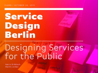 Designing Services for the Public