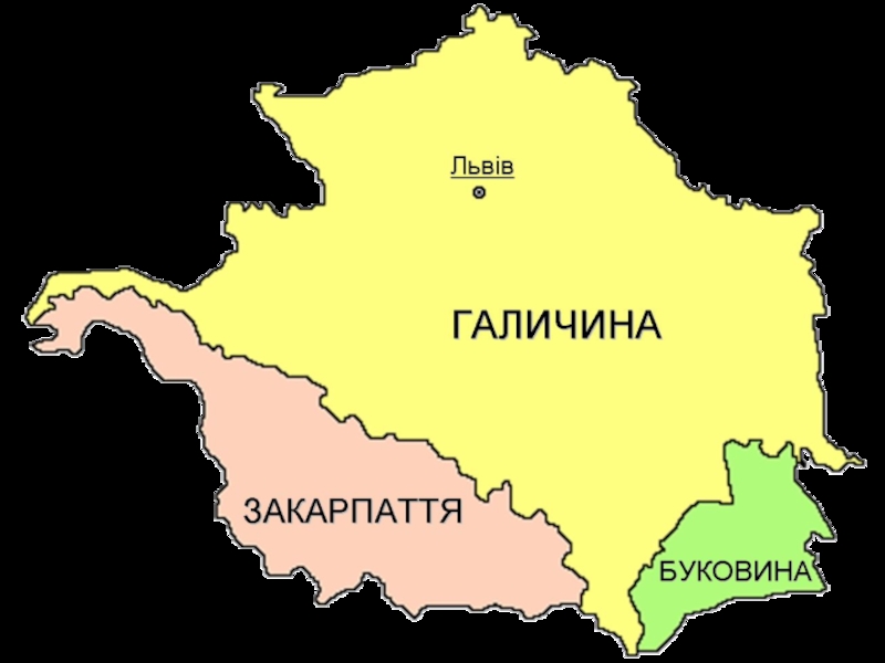 Карта украины галичина