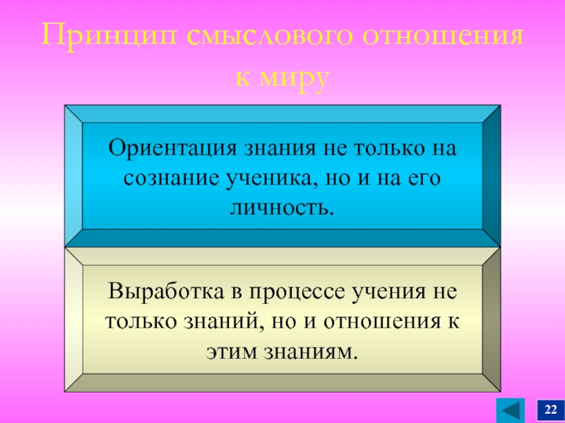 Ориентация на знания. Принцип смыслового отношения к миру. УМК принцип смыслового отношения к миру. Только о знаниях.