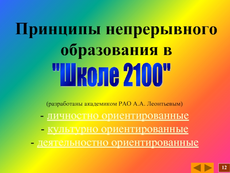 Деятельностно ориентированные принципы