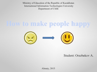 How to make people happy