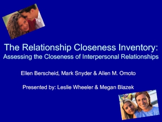 The Relationship Closeness Inventory
