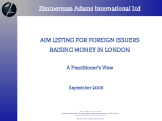 Zimmerman Adams International Ltd