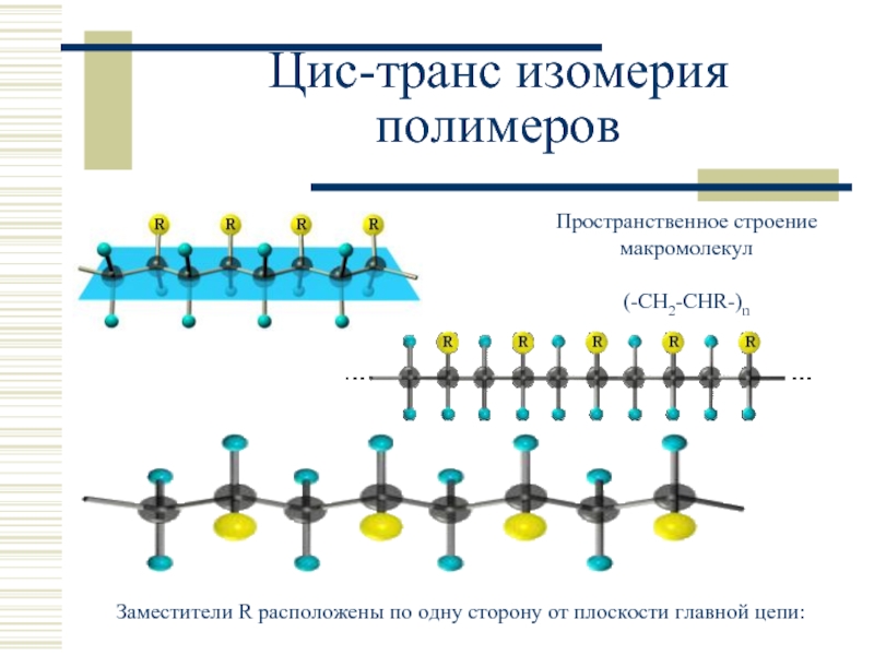 Изомер цепи. Пространственная изомерия полимеров. Цис и транс полимеры. Пространственная структура макромолекул полимеров. Цис транс изомерия полимеров.