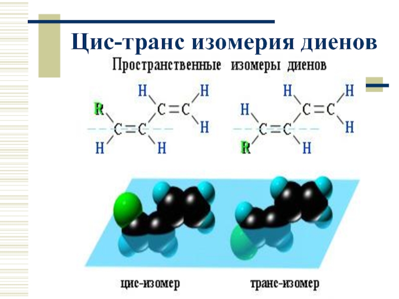 Этилен структурные изомеры. Пространственная изомерия диеновых углеводородов. Структурные формулы цис и транс изомеров. Цис транс изомеры диены. Пространственная цис-транс изомерия.