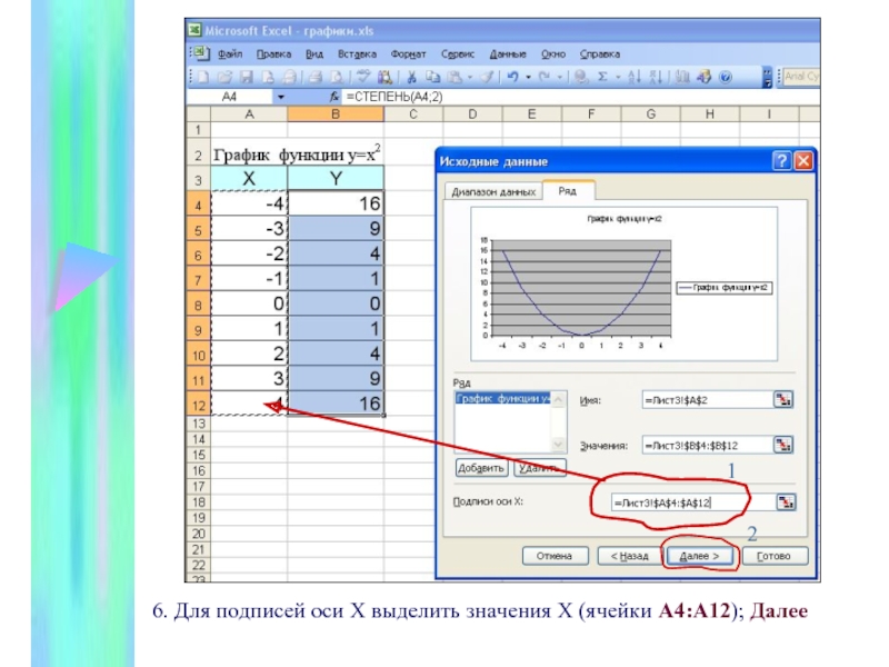 Excel диапазон данных для диаграммы excel