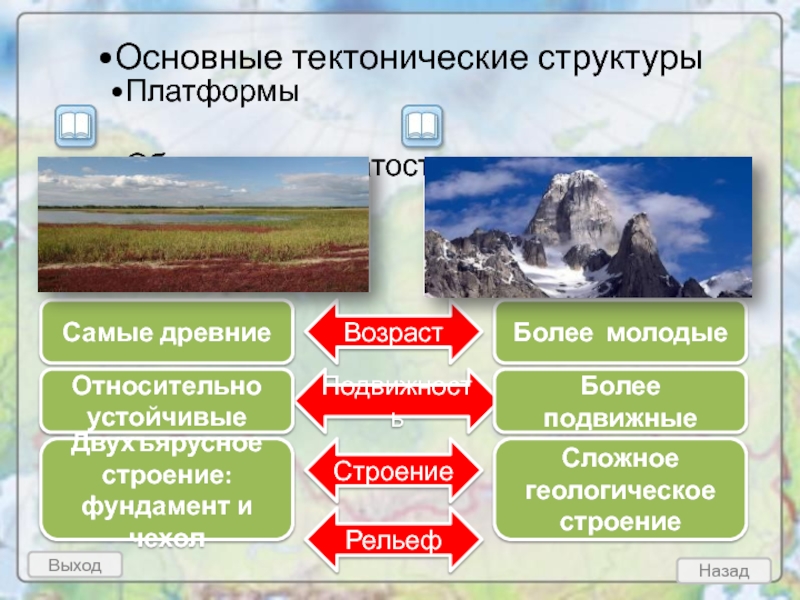 Реферат: Взаимосвязь основных форм рельефа с тектоническими структурами