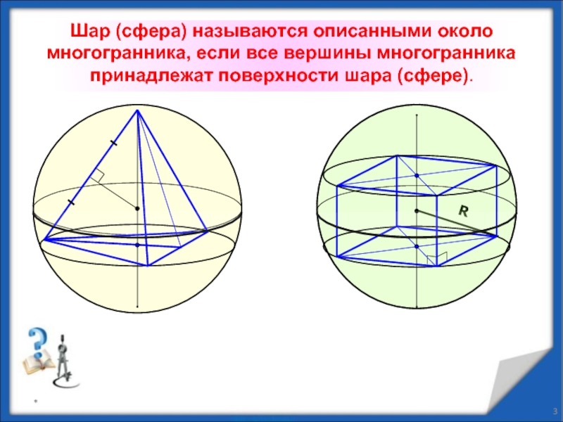 Сфера описанная около. Сфера описанная около многогранника.