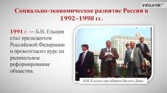Социально-экономическое развитие России в 1992–1998 годах
