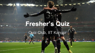 Fresher’s Quiz