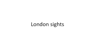 London sights