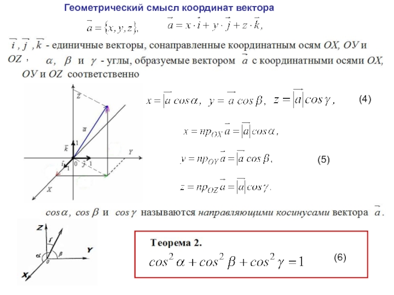 Векторы презентация высшая математика