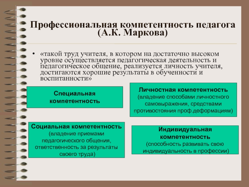 Личность педагога профессионала