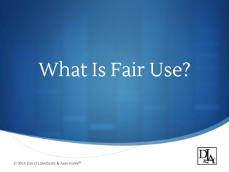 What Is Fair Use?