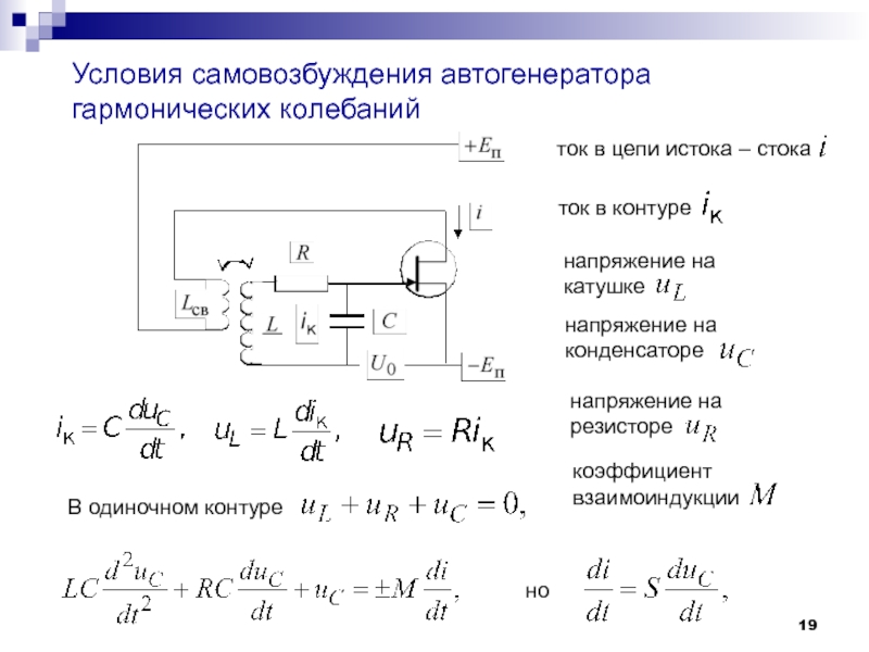 Частота колебания тока в контуре