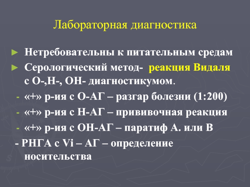 Реакция видаля схема