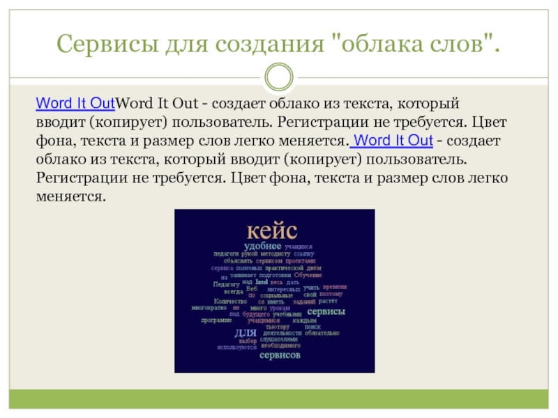 Word it out. Сервисы для создания облака слов. Сервис по созданию облаков слов. Для создания облака слов можно использовать онлайн сервисы:. Облака текстовые текстом.