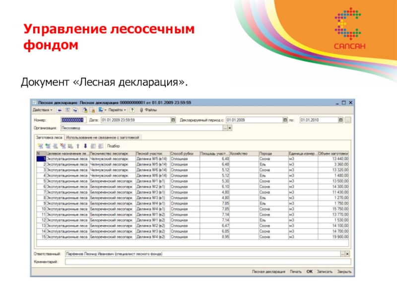 Документы лесного фонда. Лесосечный фонд.