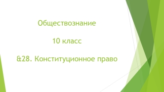 &amp;amp;amp;28. Конституционное право и Конституционное судопроизводство РФ