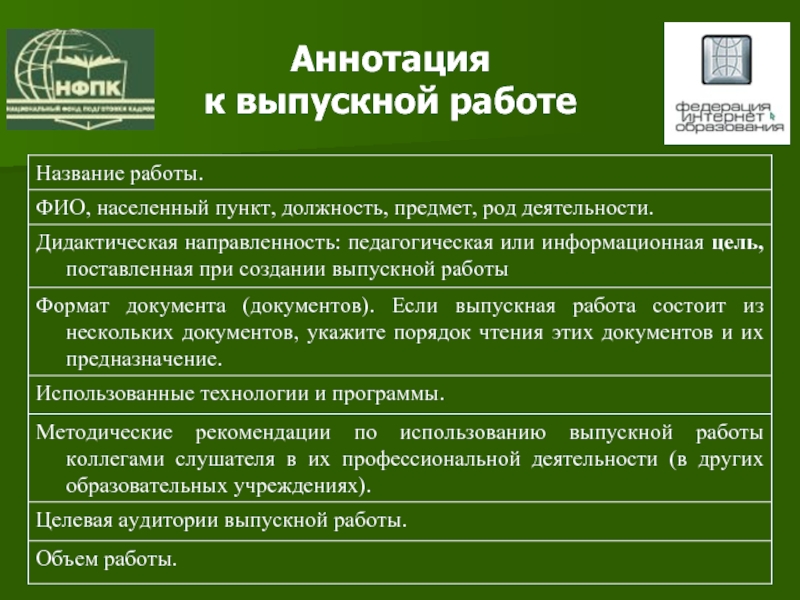 Аннотация к дипломной работе образец по юриспруденции