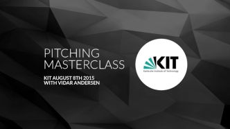 Startup Pitching: Masterclass