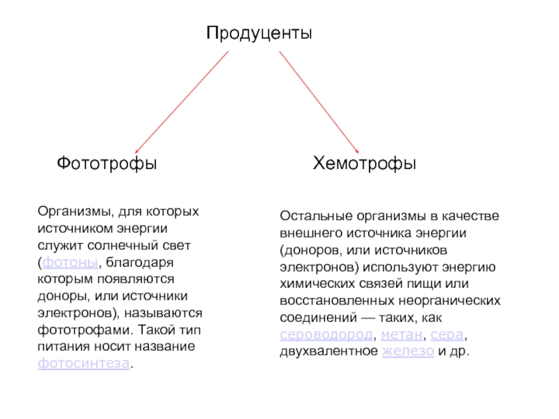 Энергия хемотрофы