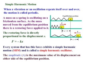 Simple Harmonic Motion