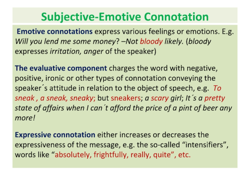And connotation and negative positive denotation Understanding Positive