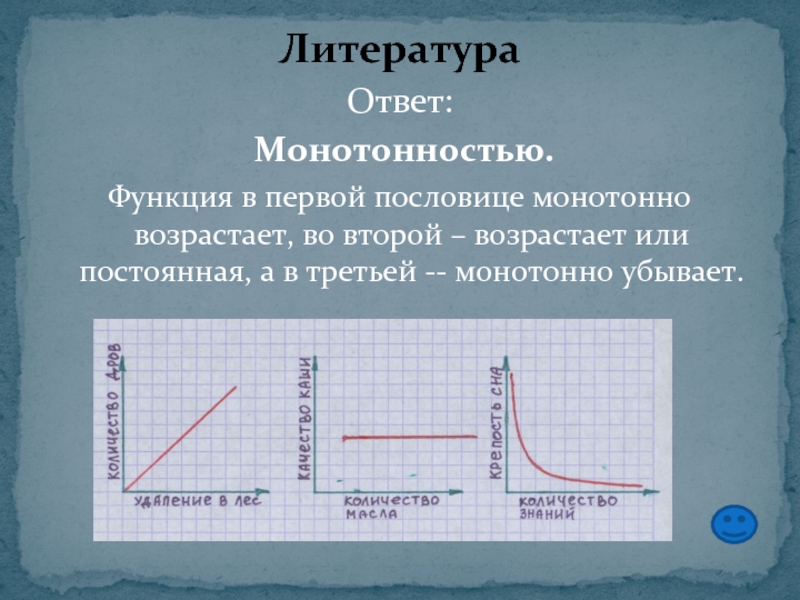 Постоянная функция. Монотонное возрастание. Монотонно возрастает. Монотонно убывает. Строго монотонно возрастающая функция.