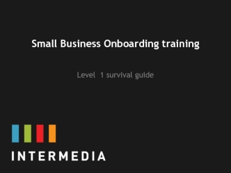 Small Business. Level 1 survival guide