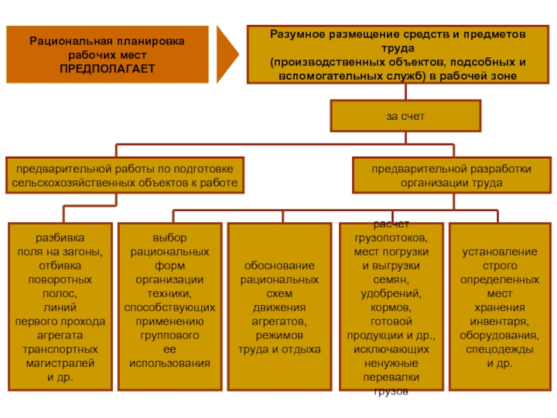 Рационализация организации рабочих мест и планов размещения оборудования