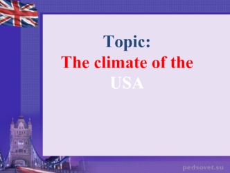 The climate of the USA