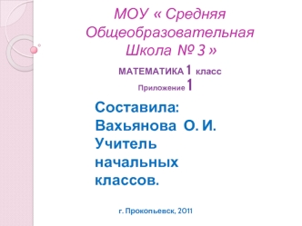 МОУ   Средняя Общеобразовательная  Школа  № 3