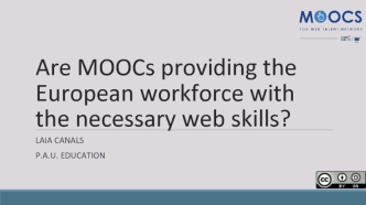 Are MOOCs providing the European workforce with the necessary web skills?