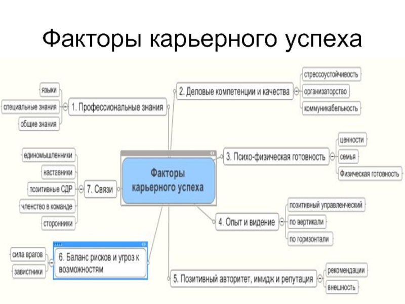 Признаки карьерного проекта