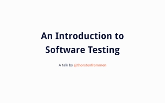 An Introduction to Software Testing
