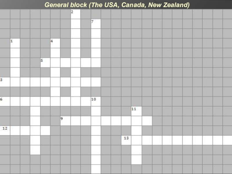 General block (The USA, Canada, New Zealand)