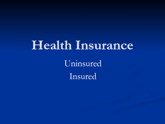 Health insurance