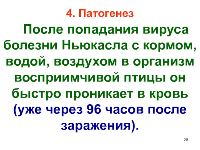 Болезнь ньюкасла презентация