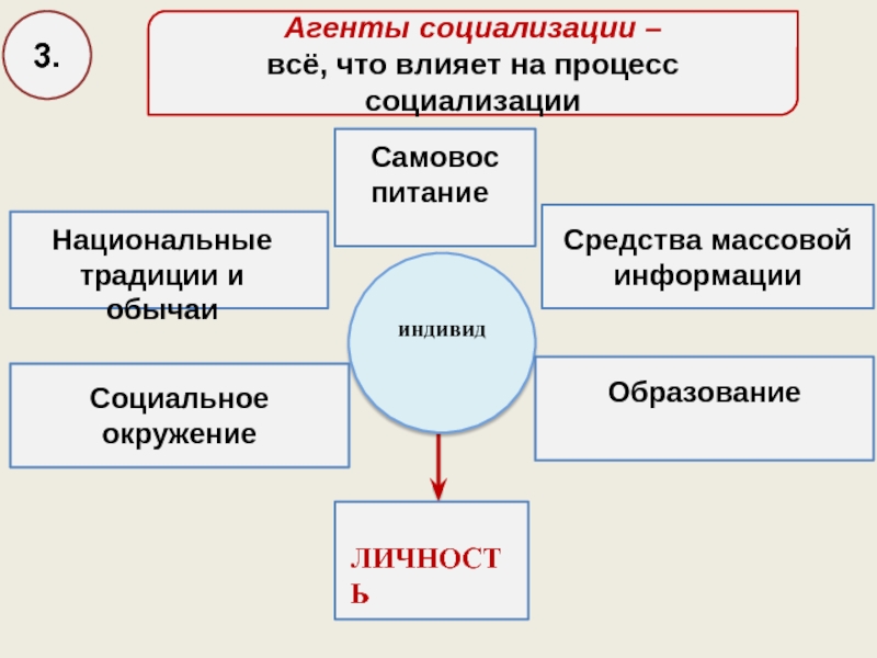 Социализация индивида план