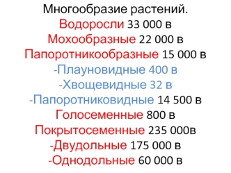 Происхождение растений