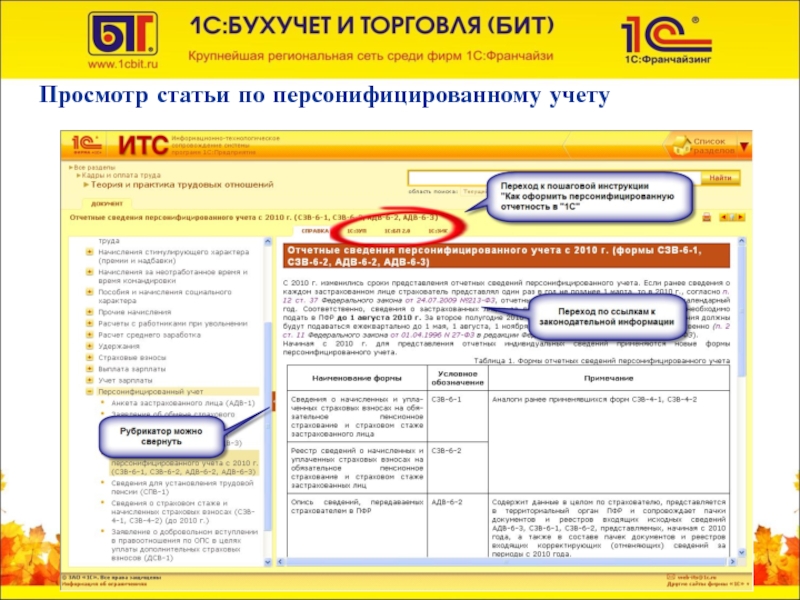 1с ИТС проф. Подписка на ИТС проф. Пр сматривать статью