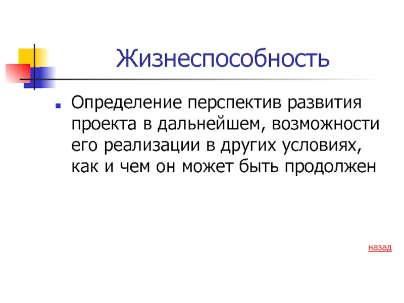 Совместное определение перспективы развития проекта