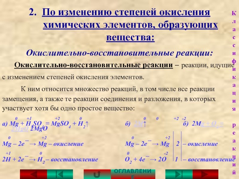 Реакции соединения без изменения степени